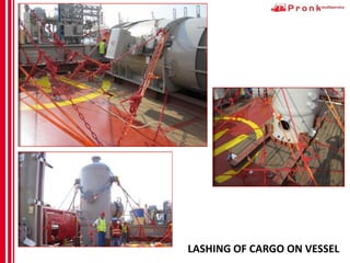 LASHING OF CARGO ON VESSEL
 