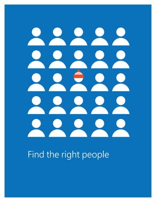 1
Find the right people
 