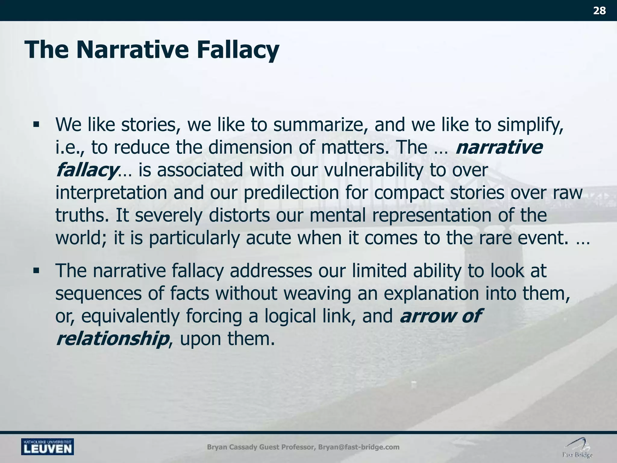 Bryan Cassady Guest Professor, Bryan@fast-bridge.com
 