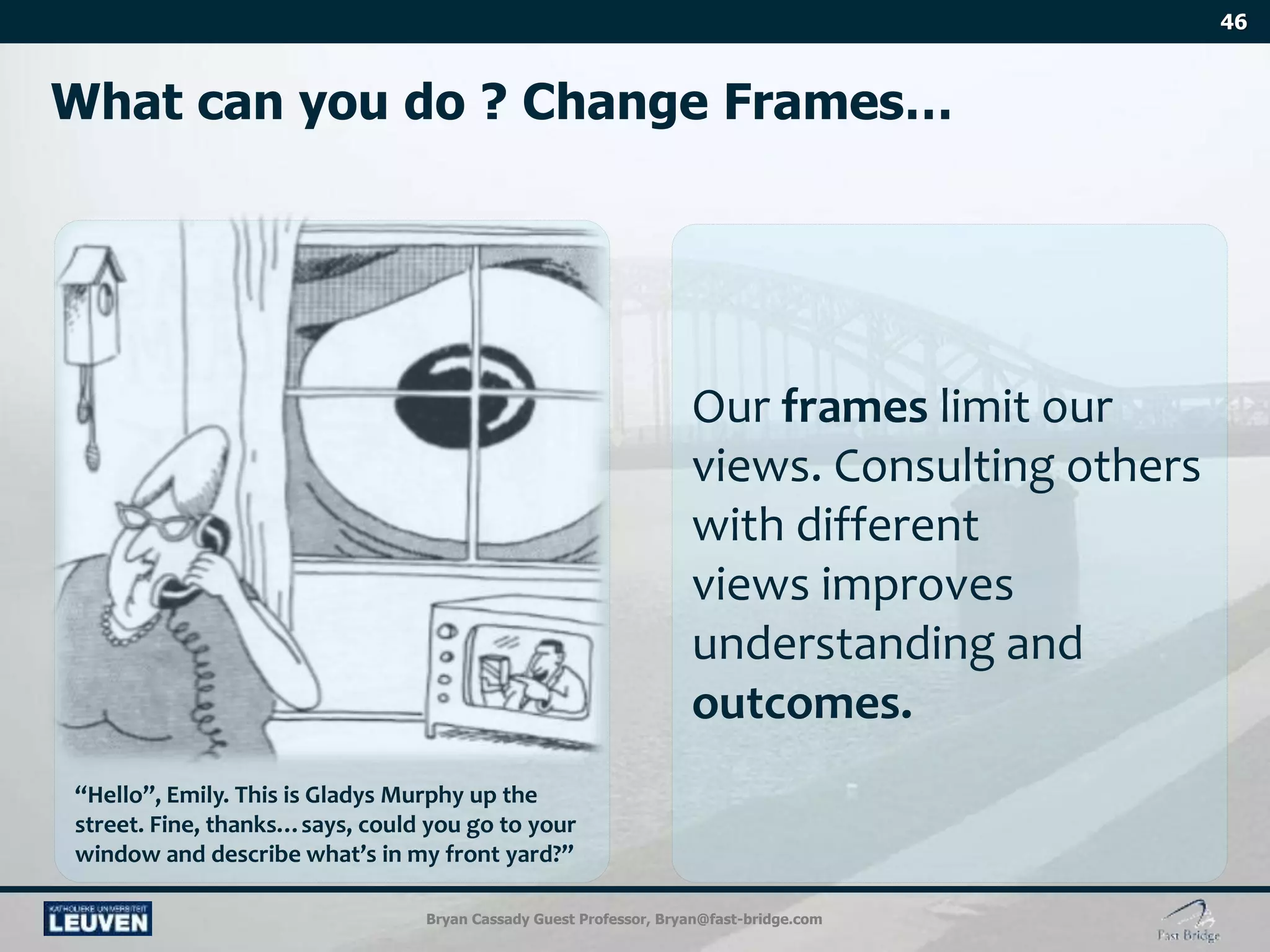 Bryan Cassady Guest Professor, Bryan@fast-bridge.com
 