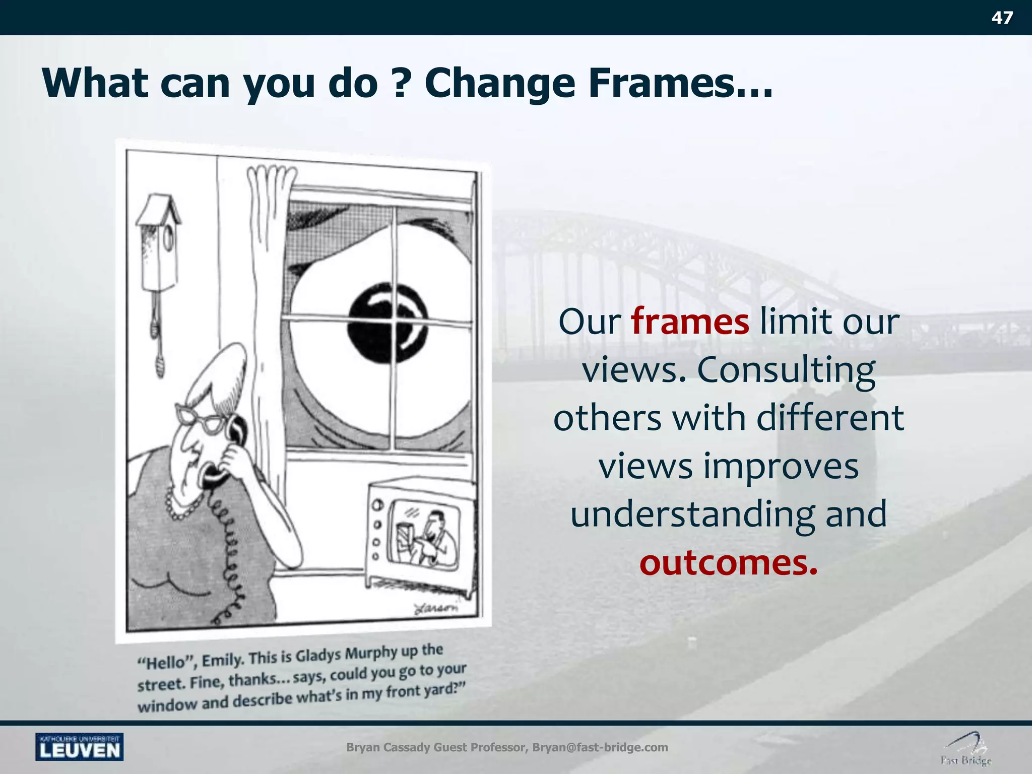 Bryan Cassady Guest Professor, Bryan@fast-bridge.com
 