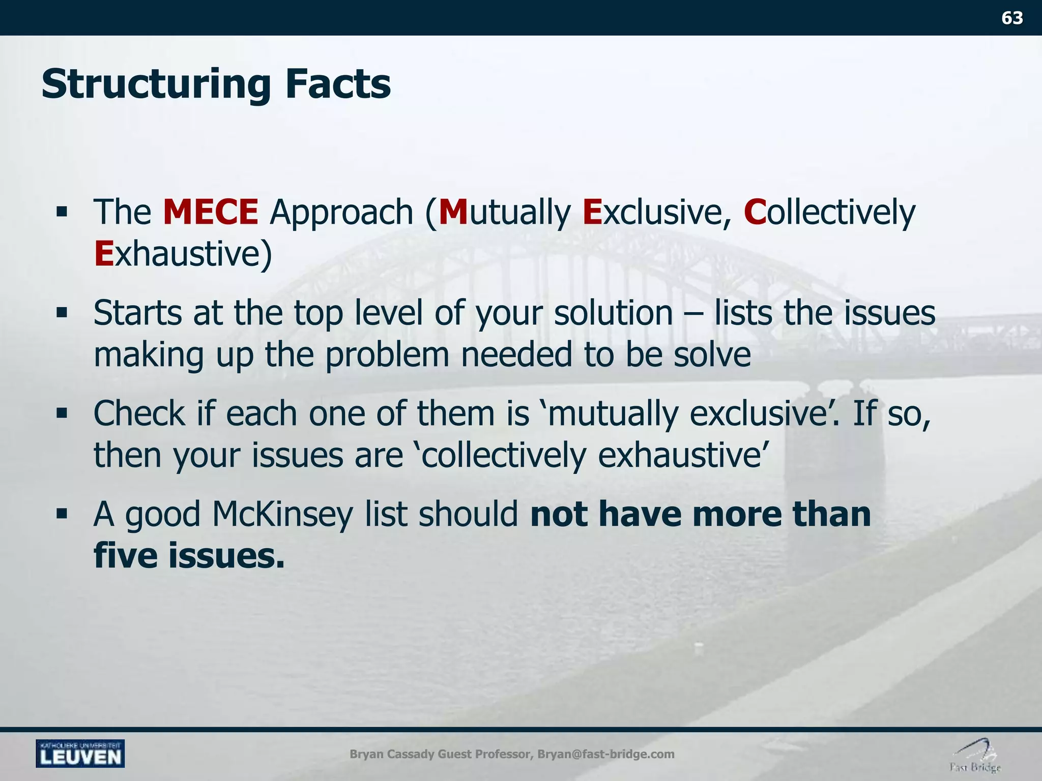 Bryan Cassady Guest Professor, Bryan@fast-bridge.com
 