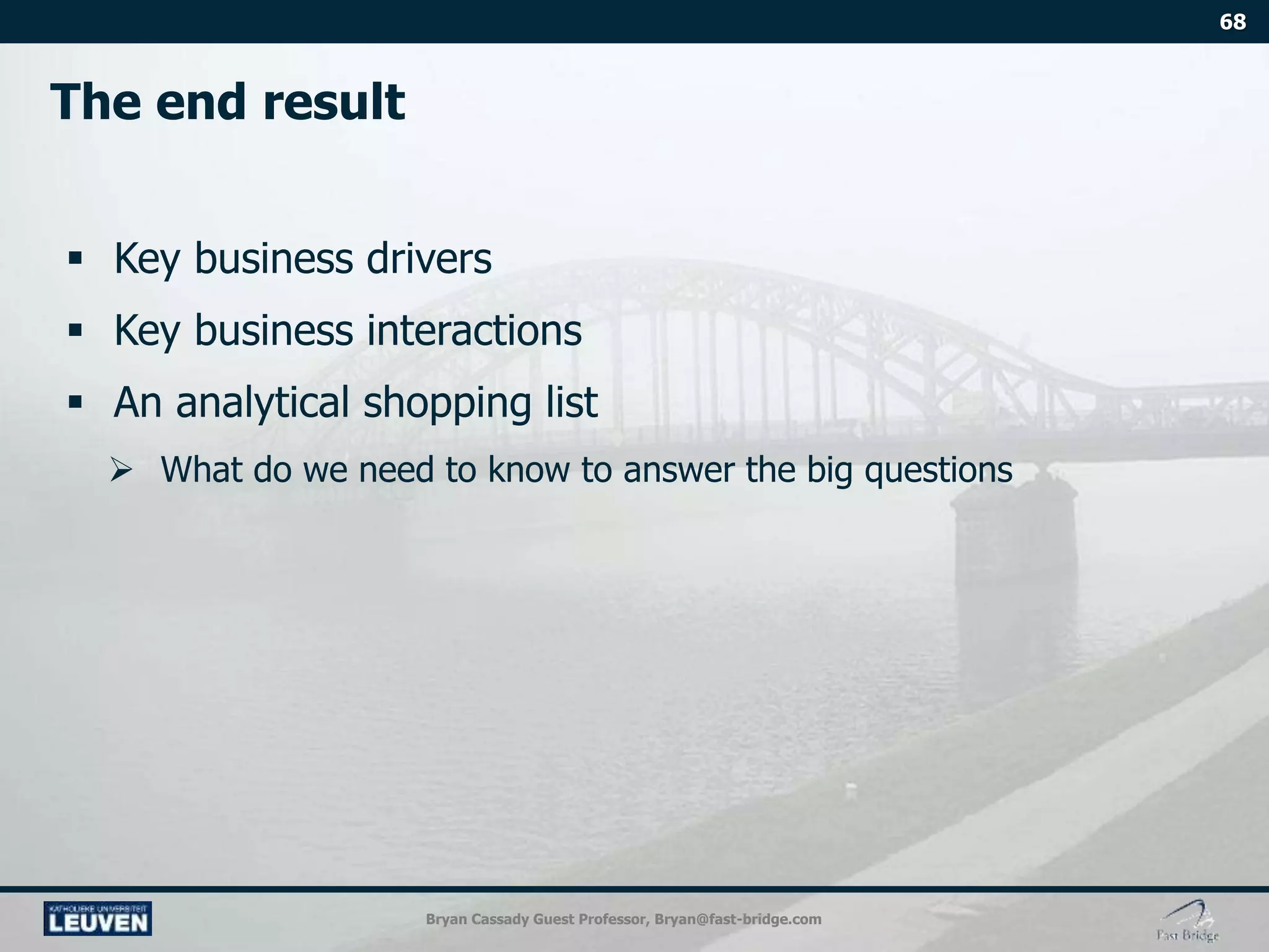 Bryan Cassady Guest Professor, Bryan@fast-bridge.com
 