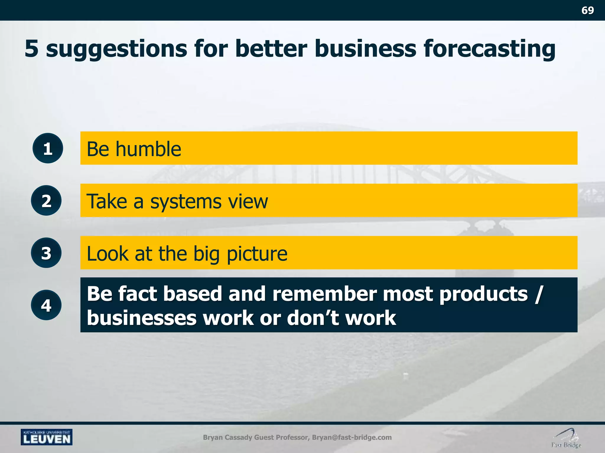 Bryan Cassady Guest Professor, Bryan@fast-bridge.com
1
2
3
4
Look at the big picture
 