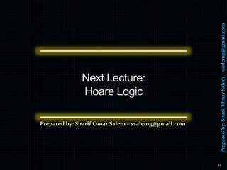 Preparedby:SharifOmarSalem–ssalemg@gmail.com
Prepared by: Sharif Omar Salem – ssalemg@gmail.com
49
 