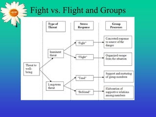 Fight vs. Flight and Groups
 
