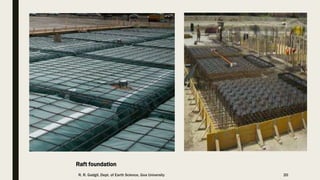 Raft foundation
R. R. Gadgil, Dept. of Earth Science, Goa University 20
 
