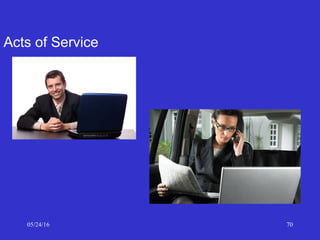 05/24/16 70
Acts of Service
 