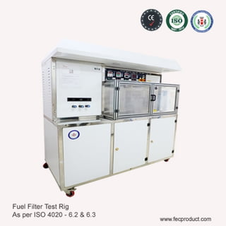 4) fuel filter test rig iso 4020   6.2 &amp; 6