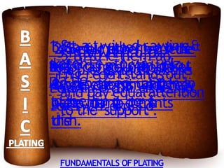 4 fundamental of plating GR9 | PPTX
