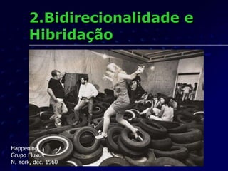 2.Bidirecionalidade e Hibridação Happening Grupo Fluxus N. York, dec. 1960 