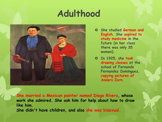 Frida kahlo Biography by Isabel | PPT