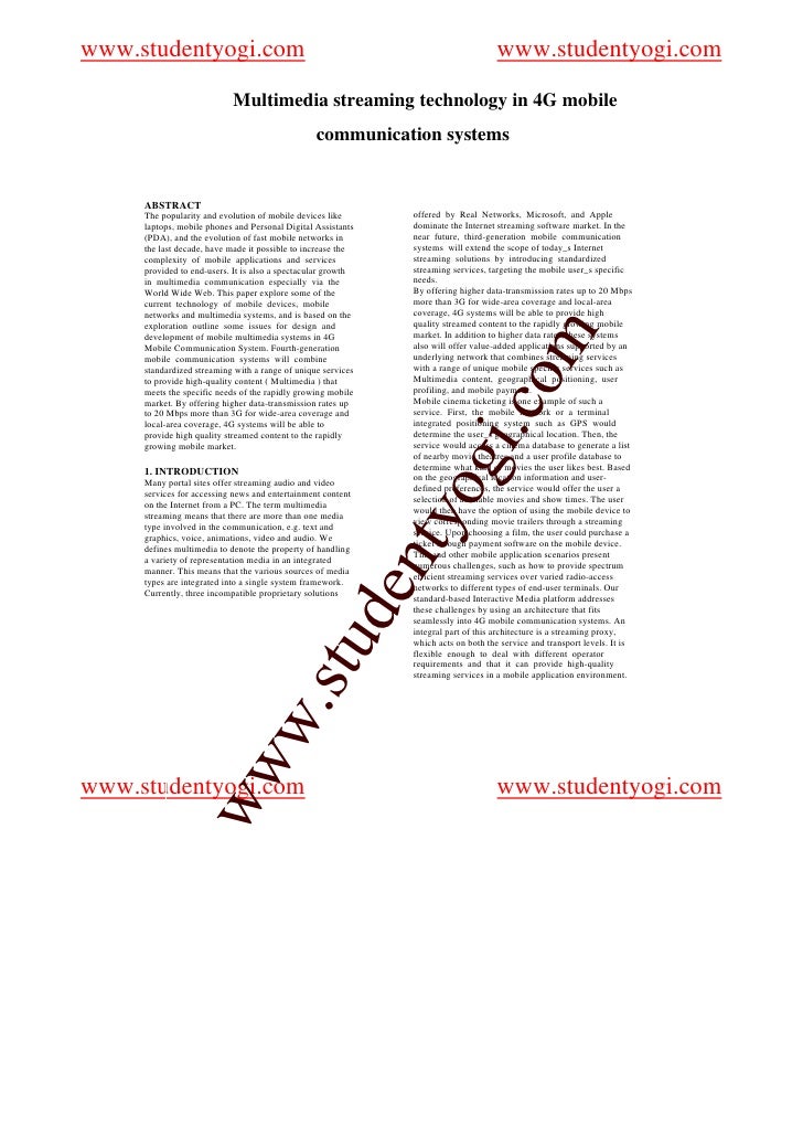 Essay on mobile communication