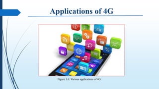 Figure 1.6: Various applications of 4G
 