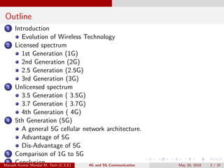 Revolution of Mobile Communication, from 1G to 5G Communication | PDF