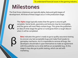 The Game Industry - Financial Aspects | PPTX