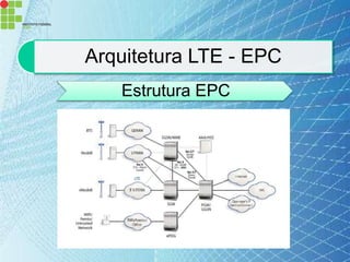 Arquitetura LTE - EPC
   Estrutura EPC
 