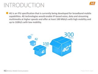 4G Wireless Mobile Communication | PPTX