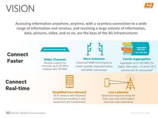 4G Wireless Mobile Communication | PPTX