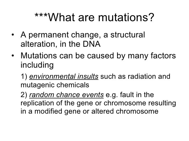 Chapter 19 Heredity Lesson 4 - Examples of Gene and Chromosome Mutati…