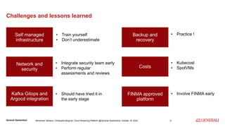 Cloud Streaming Platform @Generali Switzerland | PDF