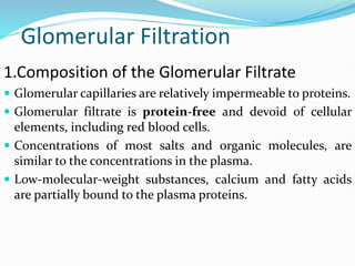 Glomerular filtrate rate GFR #39 s regulation (1) pptx