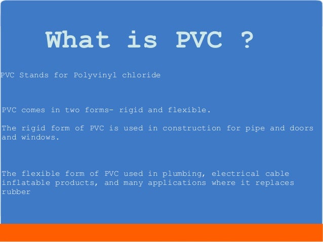 pvc what does it stand for