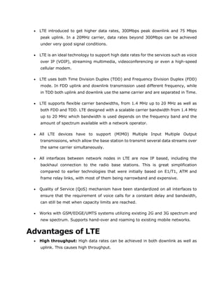 Lte Coding Rate 4G LTE full tutorial | PDF