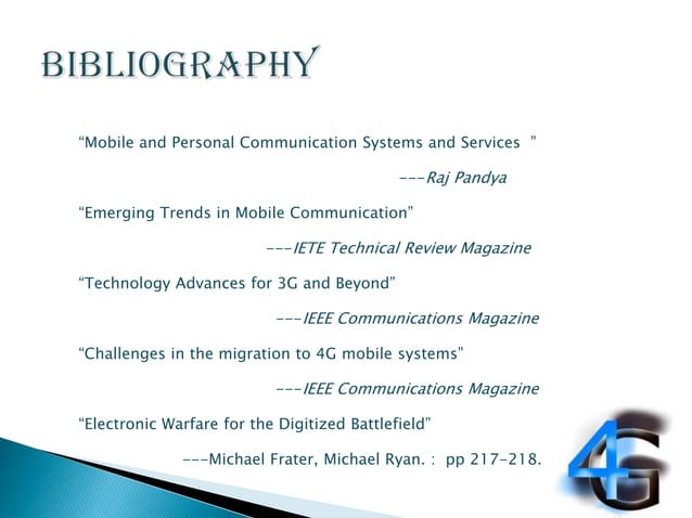 4g Mobile Communication Technology | PPTX