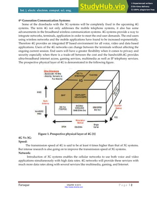 4G Network And Its Impact On Wireless Communication | PDF