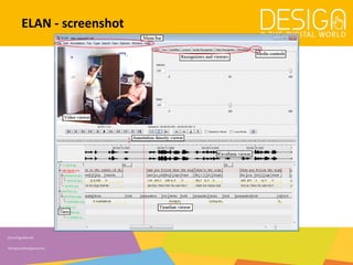 @DesDigitalWorld
#designandthedigitalworld
ELAN - screenshot
 