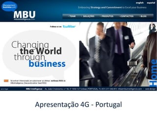 Apresentação 4G - Portugal 