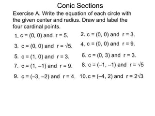 Conic Sections
 