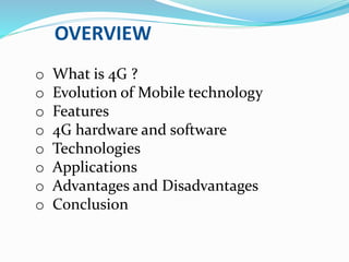 4G MOBILE COMMUNICATION SYSTEM | PPT