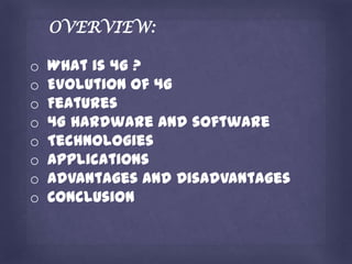4G technology | PPTX