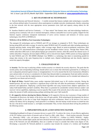 4G Technology and Its Application – An Overview | PDF