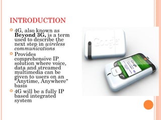 4 g technology in digital | PPT