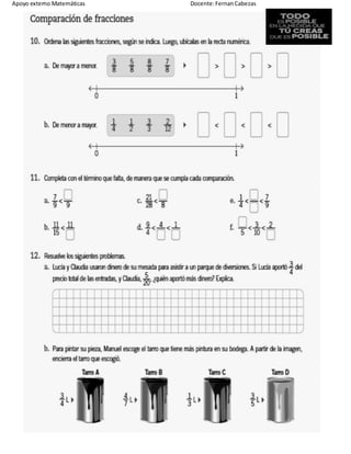 Apoyo externo Matemáticas Docente:FernanCabezas