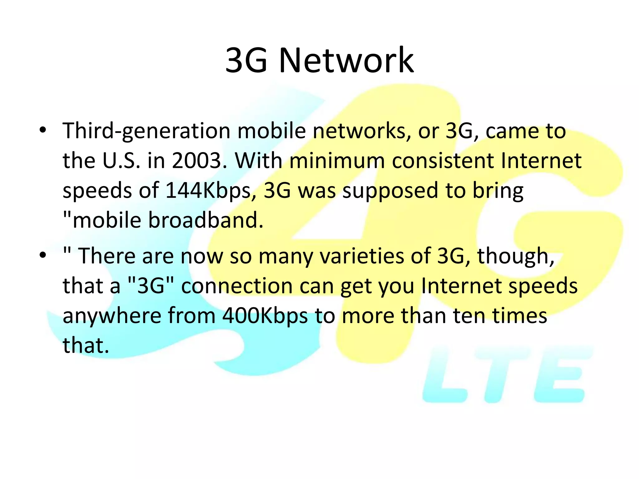 4G wireless Network | PPTX