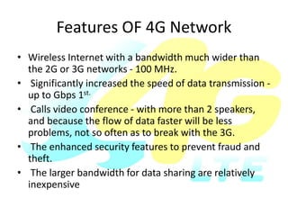 4G wireless Network | PPTX