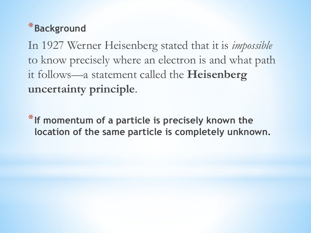 heisenberg uncertainty principle