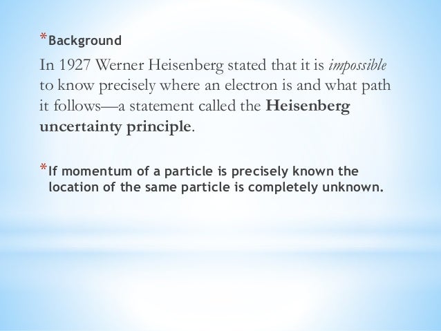 heisenberg uncertainty principle