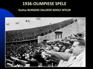 1936-OLIMPIESE SPELE
Duitse BURGERS SALUEER ADOLF HITLER
 