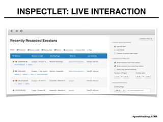 INSPECTLET: LIVE INTERACTION
#growthhackingLATAM
 