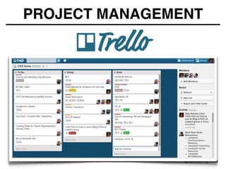 PROJECT MANAGEMENT
#growthhackingLATAM
 