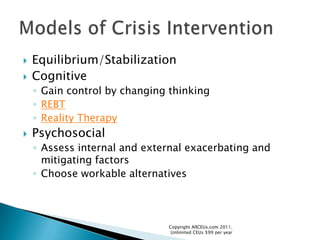 4 hour verbal crisis de escalation | PPTX