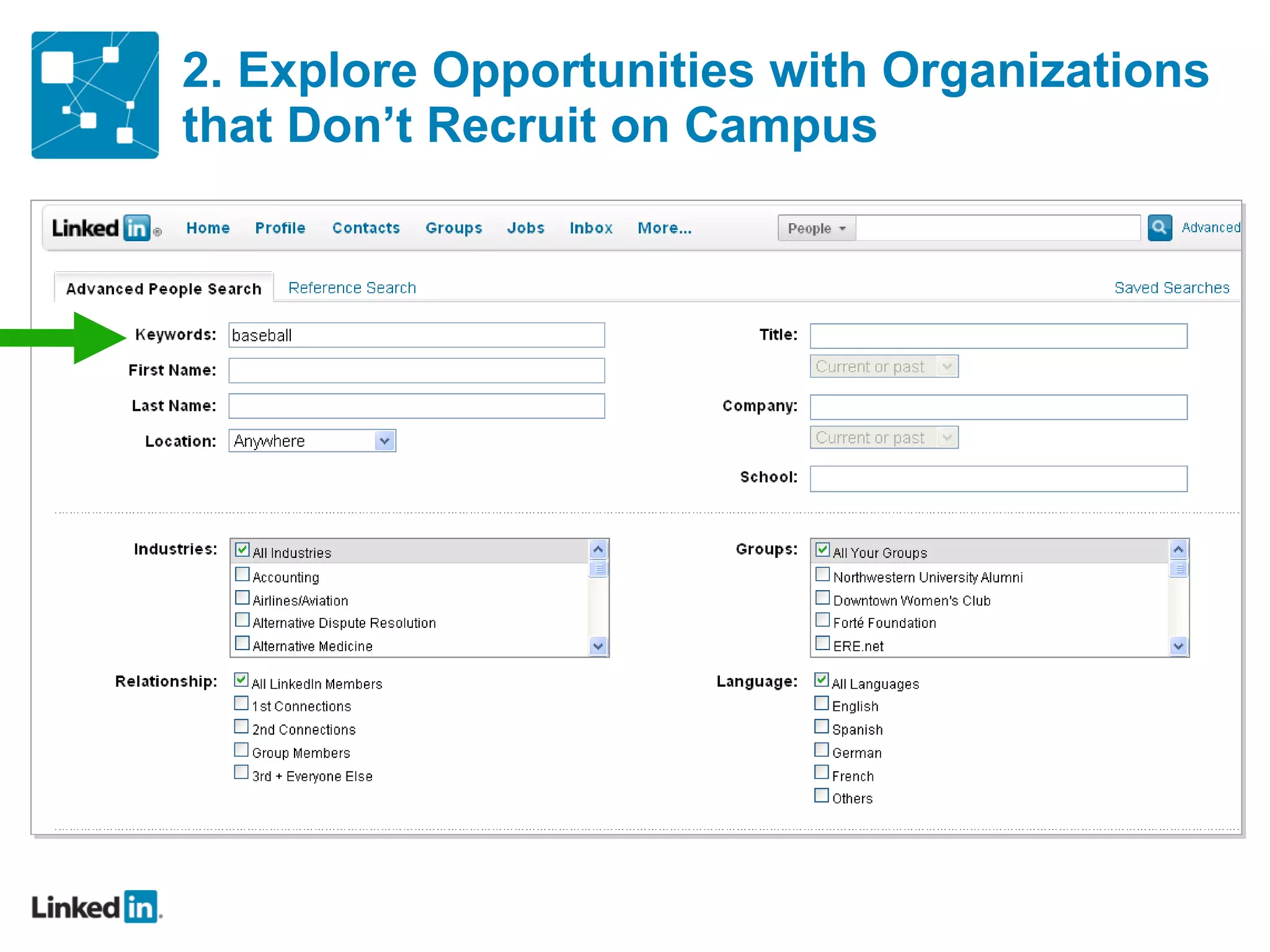2. Explore Opportunities with Organizations that Don’ t Recruit on Campus 