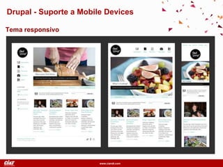 www.ciandt.com
Drupal - Suporte a Mobile Devices
Tema responsivo
 