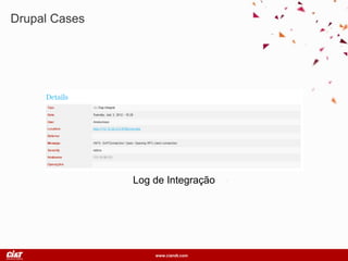 www.ciandt.com
Drupal Cases
Log de Integração
 