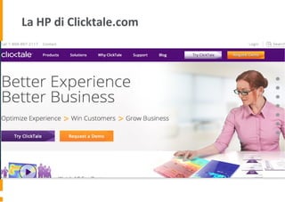 La HP di Clicktale.com
 